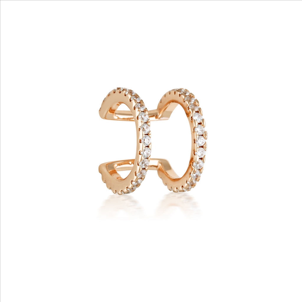 Georgini Signature Double Ear Cuff Rose Gold