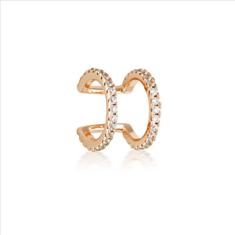 Georgini Signature Double Ear Cuff Rose Gold