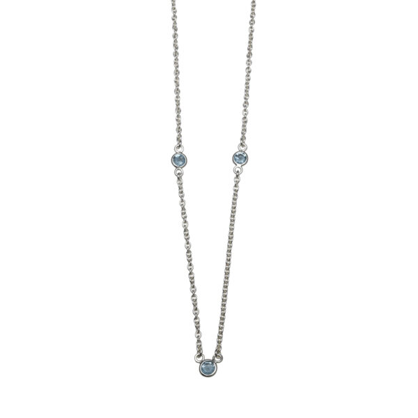 VT BLUE TOPAZ BELCHER NECKLACE