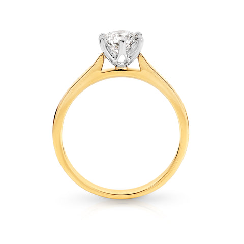 RBC Lab Grown Diamond Solitaire Engagement Ring 0.72ct