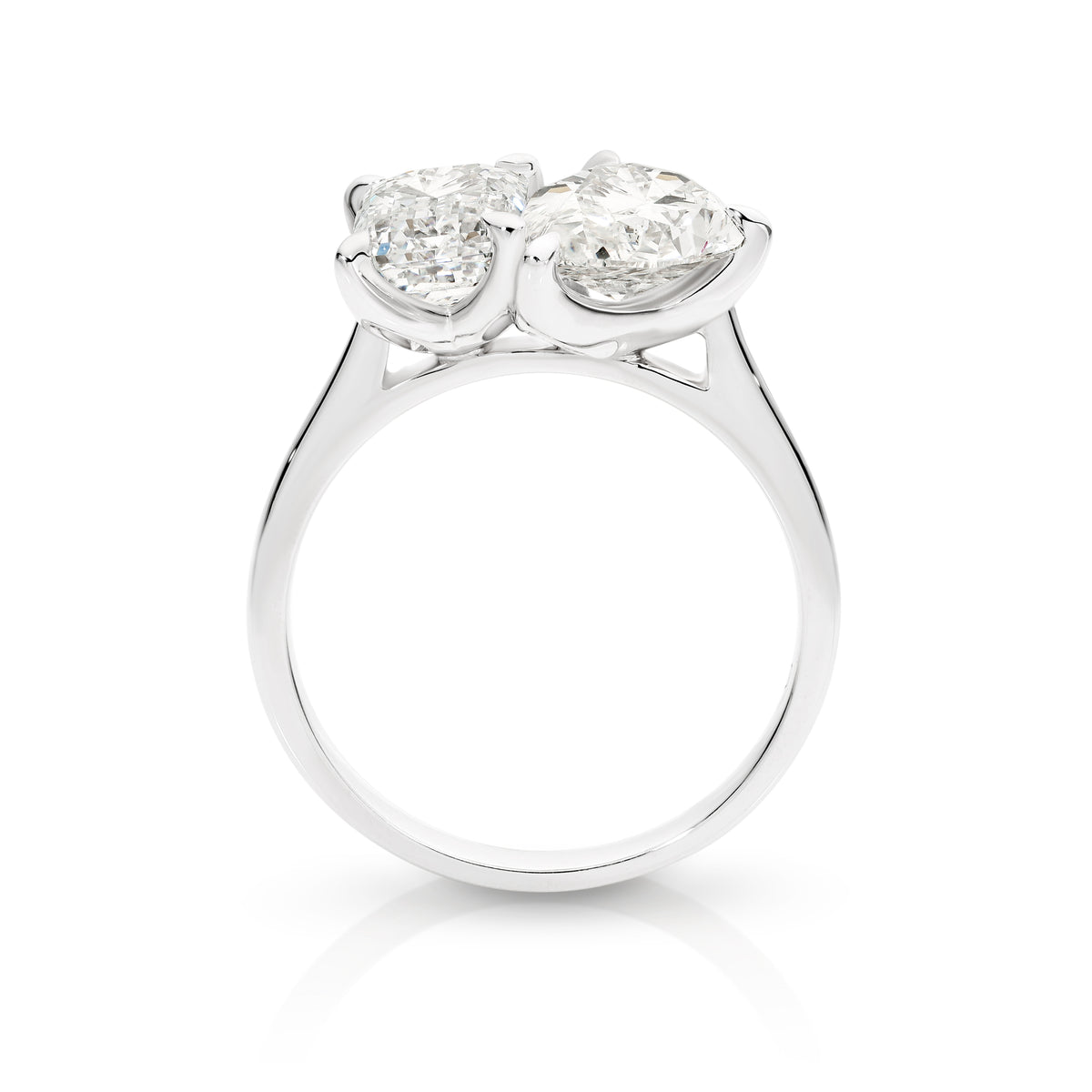Toi Et Moi Pear & Emerald Lab Grown Diamond Engagement Ring