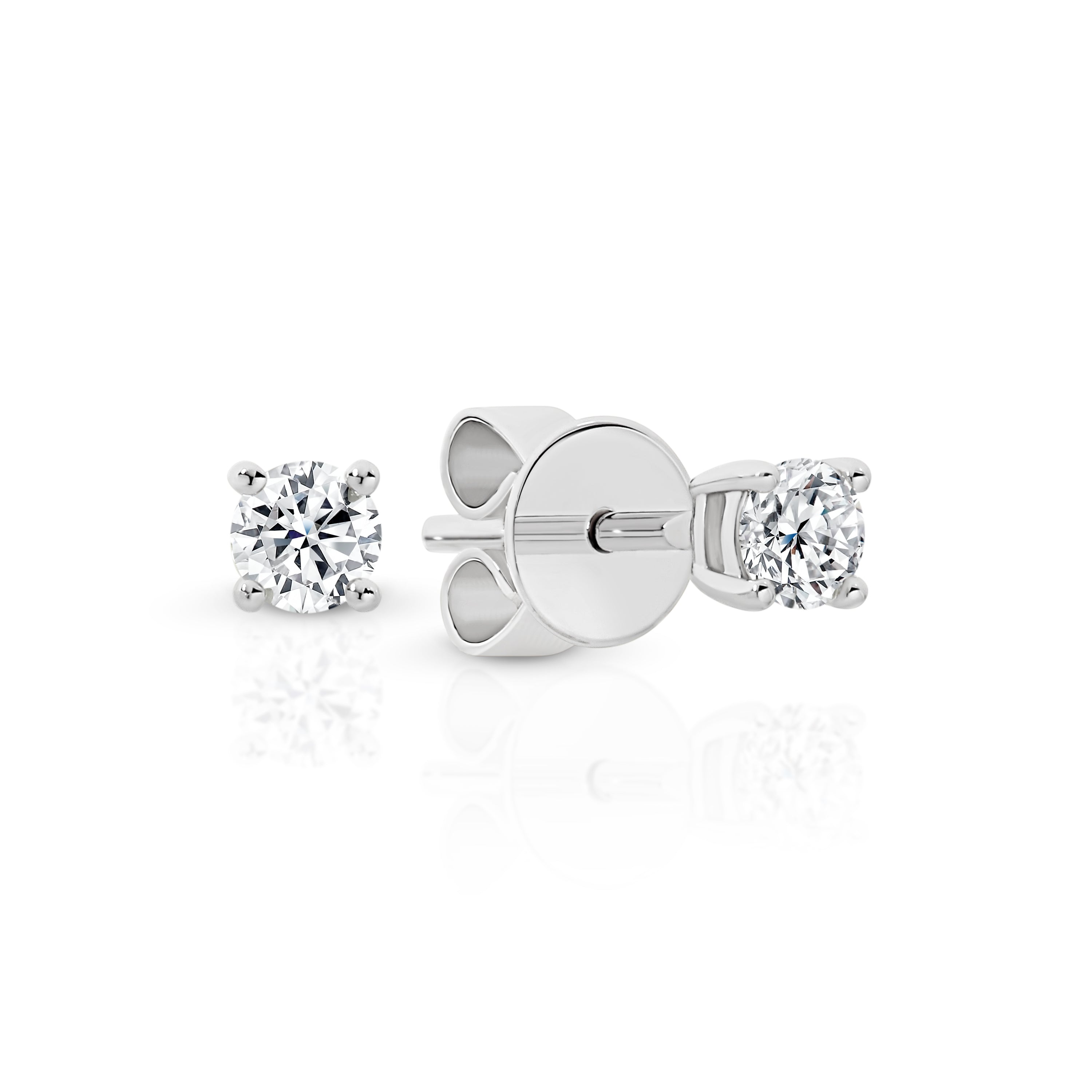 White gold diamond earrings 0.25ct Duffs Jewellers