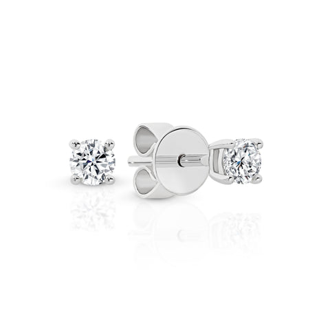 White gold diamond earrings 0.25ct