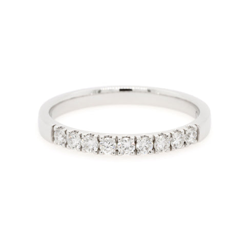18ct White Gold Diamond Wedding Ring TDW = 0.32ct - Duffs Jewellers