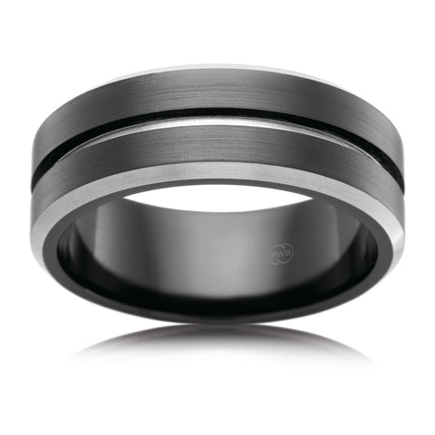 Zirconium 8mm Wedding Ring - Duffs Jewellers