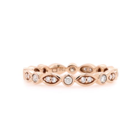 Rose gold diamond band - Duffs Jewellers