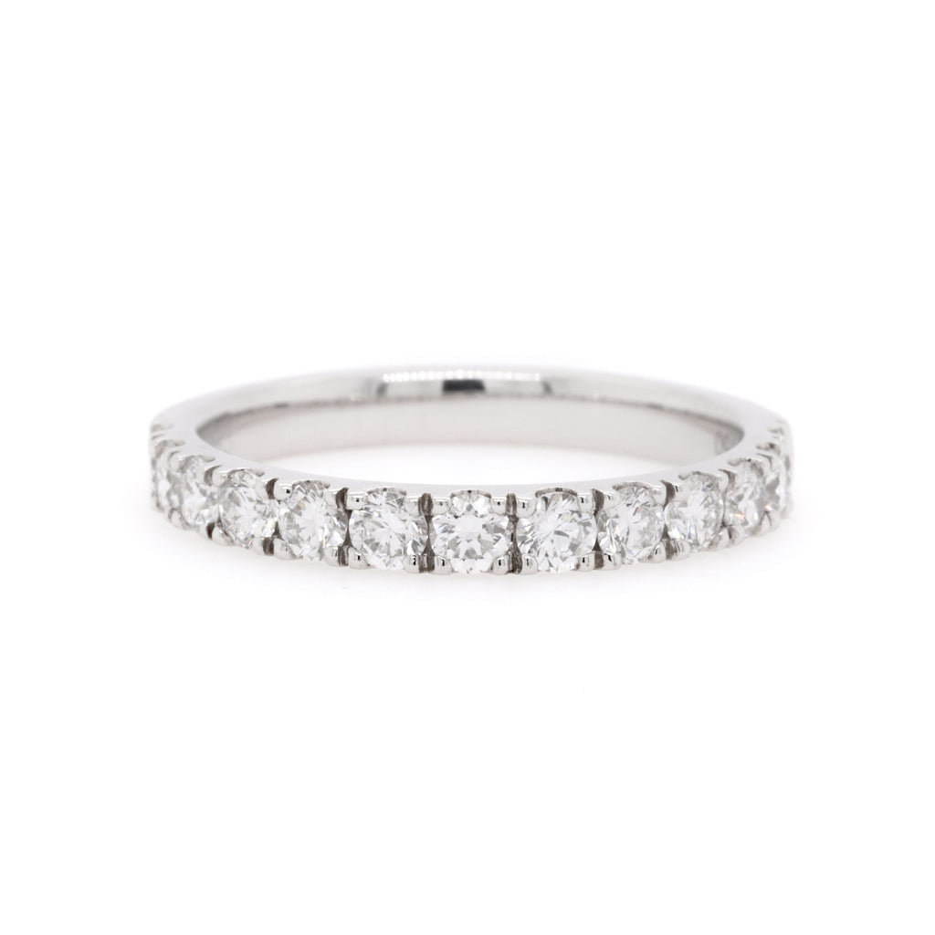 18ct White Gold Diamond Wedding Ring TDW = 0.78ct - Duffs Jewellers