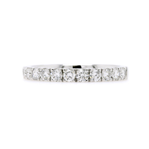 18ct White Gold Diamond Wedding Ring TDW = 0.61ct - Duffs Jewellers