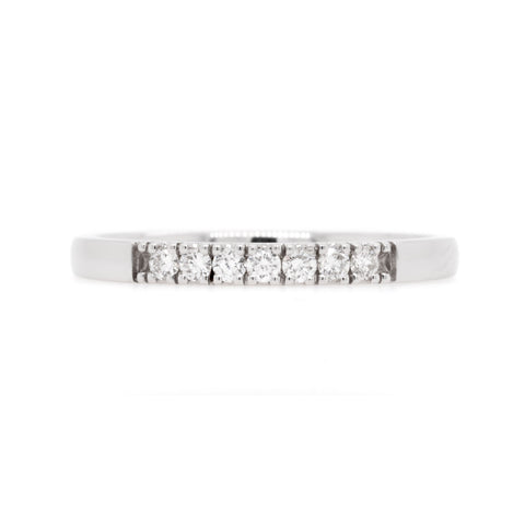 18ct White Gold Diamond Wedding Ring TDW = 0.14ct - Duffs Jewellers