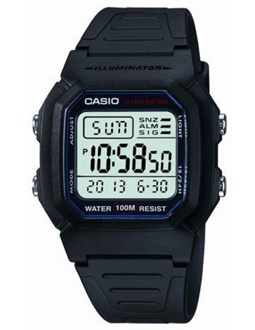 Casio Black Digital Resin Watch W800H-1