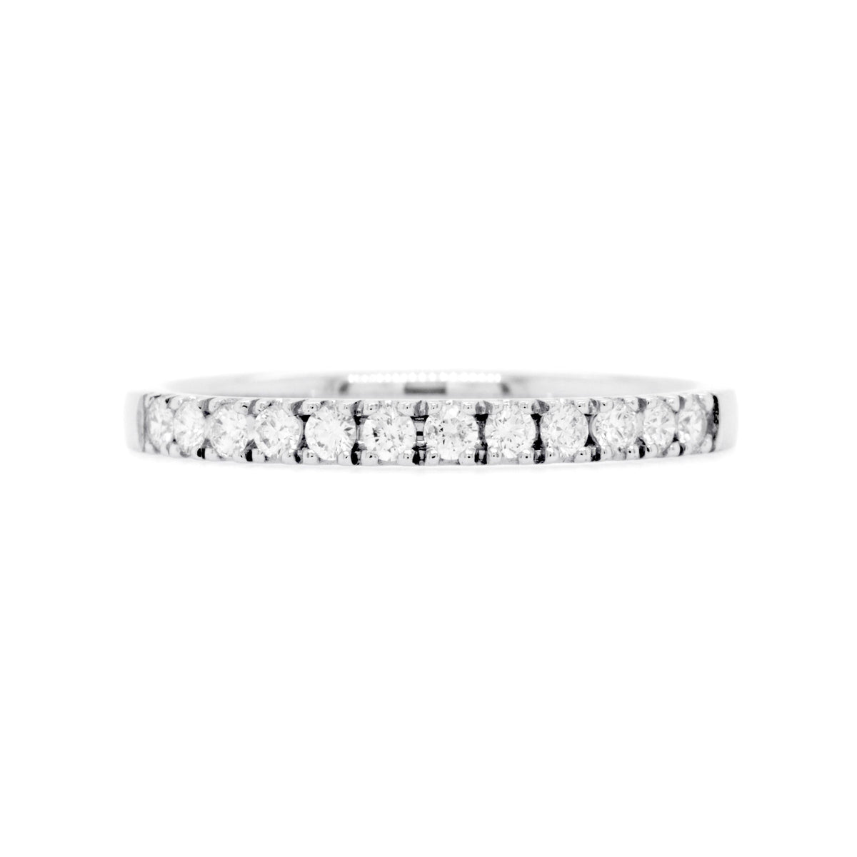 18ct White Gold Diamond Wedding Ring TDW = 0.26ct - Duffs Jewellers