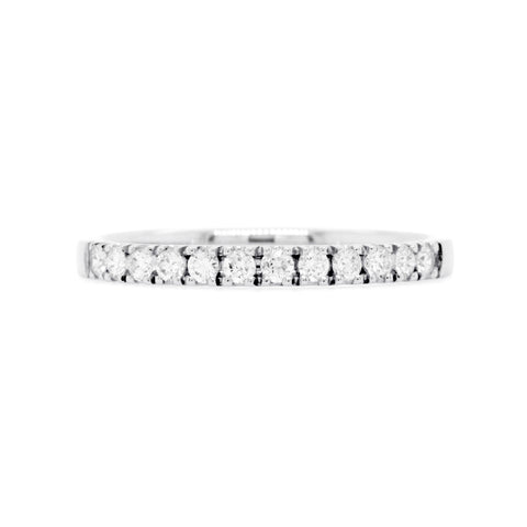18ct White Gold Diamond Wedding Ring TDW = 0.26ct - Duffs Jewellers