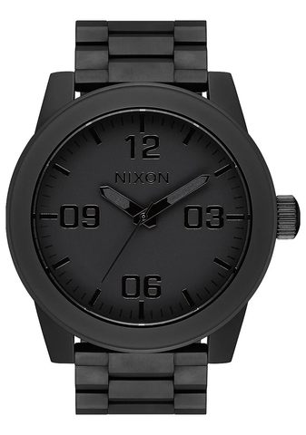 NIXON Corporal Stainless Steel | All Matte Black / Polished Black - Duffs Jewellers