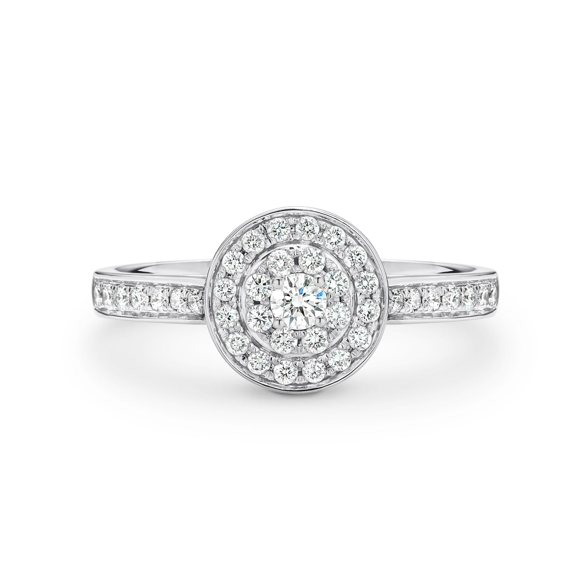 18ct White Gold Cluster Ring - Duffs Jewellers