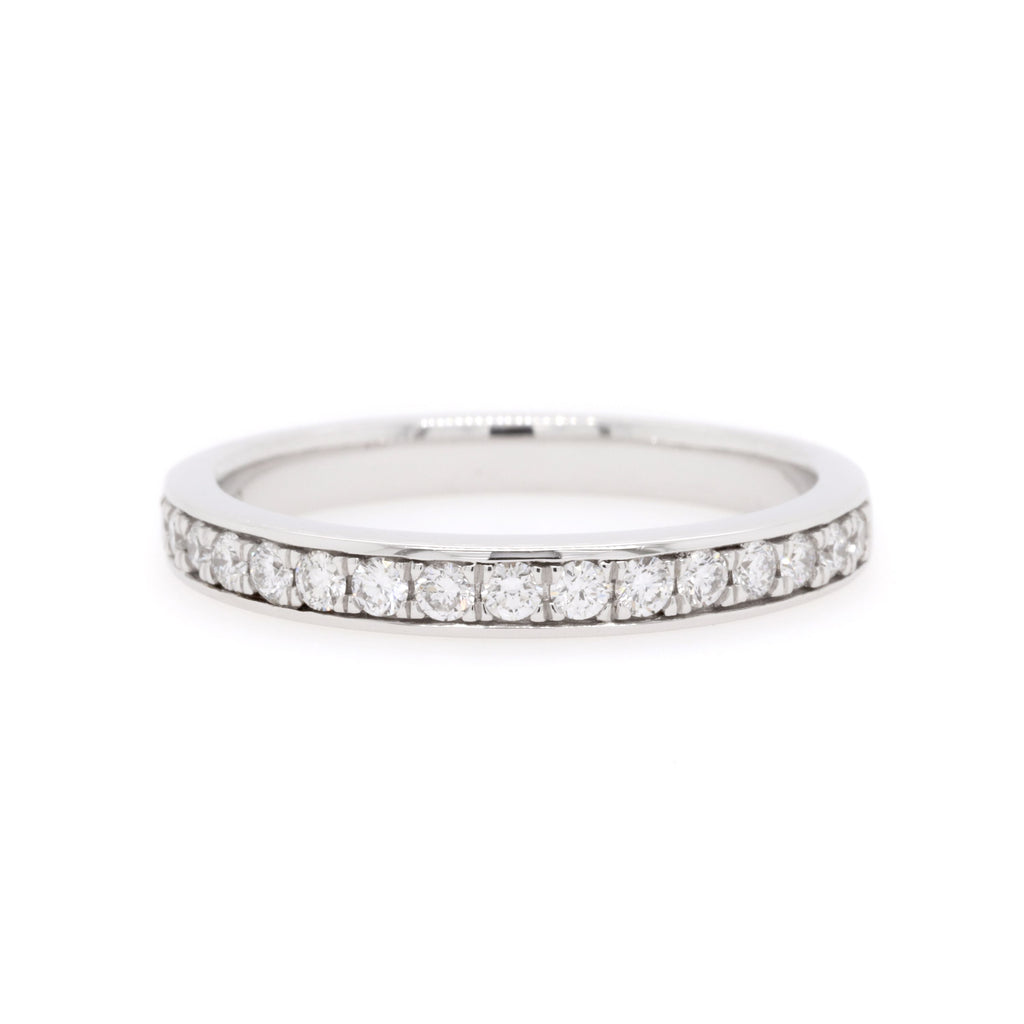 18ct White Gold Diamond Wedding Ring TDW = 0.29ct - Duffs Jewellers