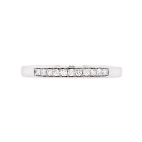 18ct White Gold Diamond Wedding Ring TDW = 0.10ct - Duffs Jewellers