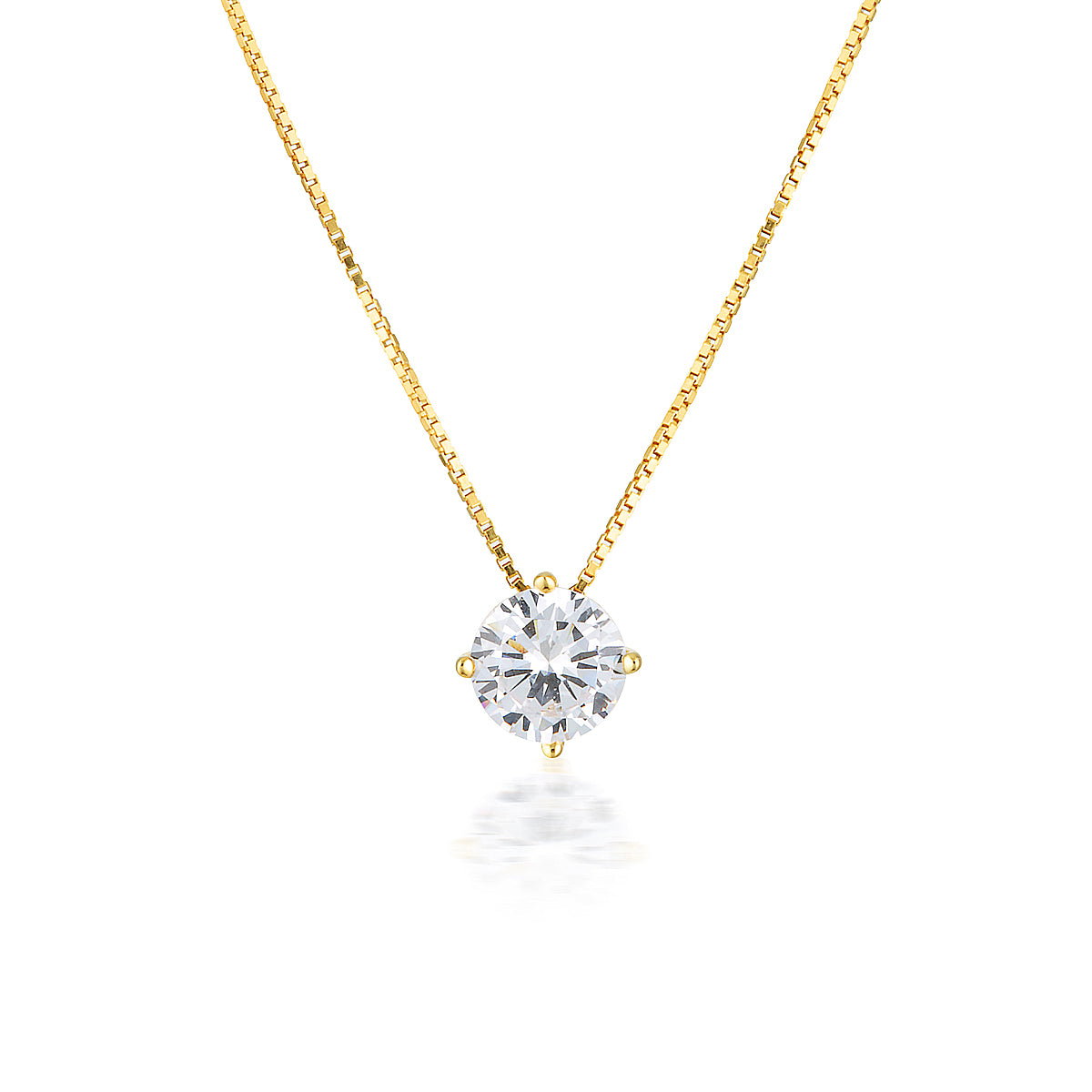 Georgini 9ct Yellow Gold 6.5mm Round Pendant - Duffs Jewellers