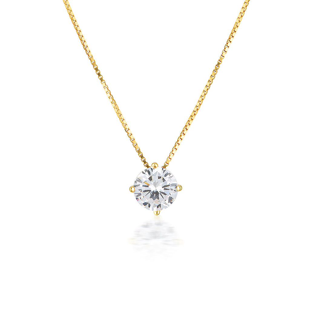 Georgini 9ct Yellow Gold 6.5mm Round Pendant - Duffs Jewellers