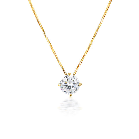 Georgini 9ct Yellow Gold 6.5mm Round Pendant - Duffs Jewellers
