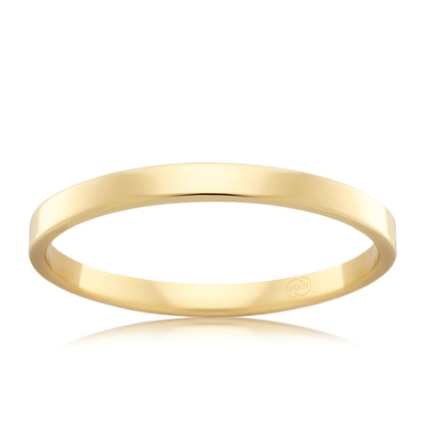 18ct Yellow Gold 2mm Wedding Ring - Duffs Jewellers
