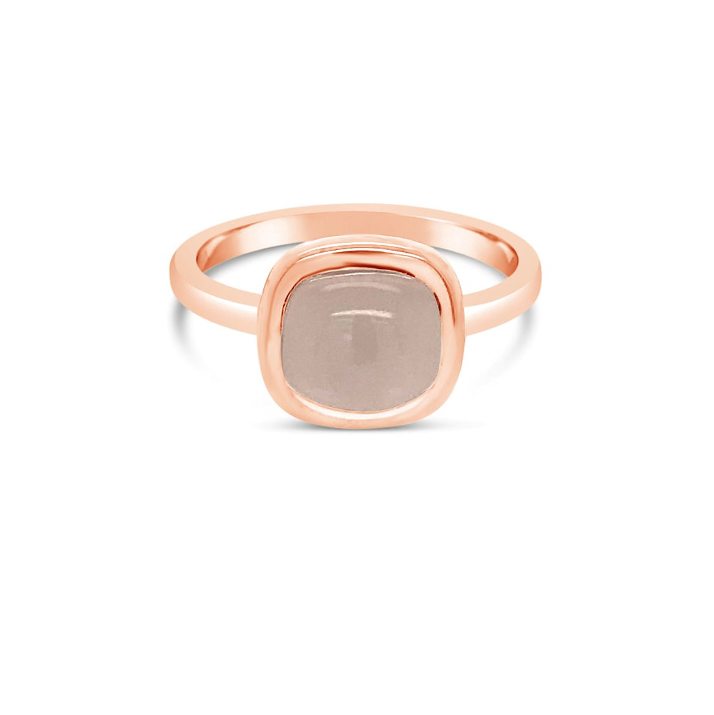 Rose gold rose quartz ring - Duffs Jewellers
