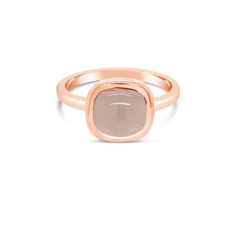 Rose gold rose quartz ring - Duffs Jewellers