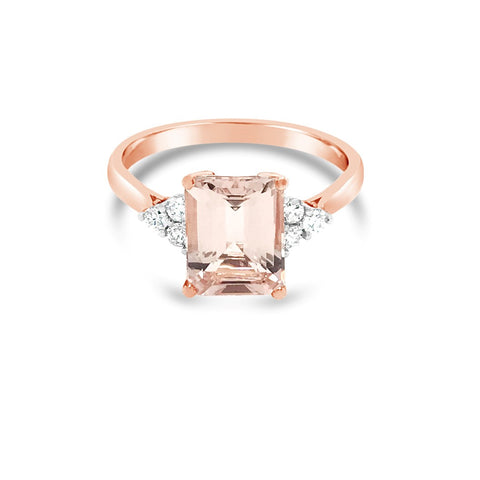 Antique Style Morganite ring - Duffs Jewellers
