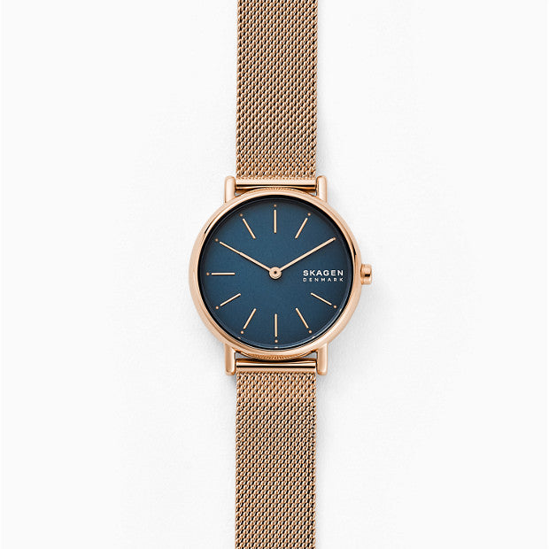 Skagen Signatur Rose Gold-Tone Analogue Watch - Duffs Jewellers