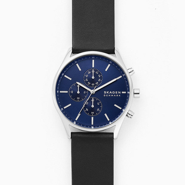 Skagen Holst Black Chronograph Watch - Duffs Jewellers