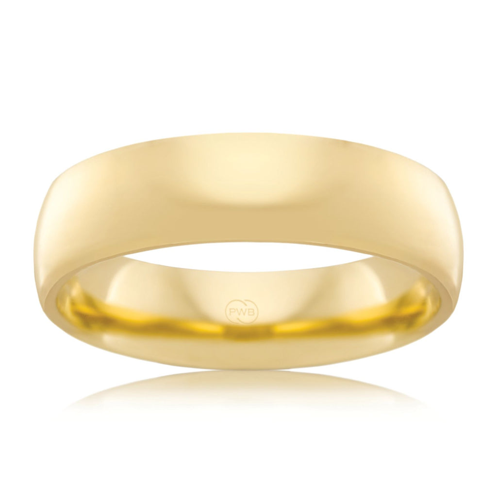 9ct Yellow Gold 6mm Wedding Ring - Duffs Jewellers