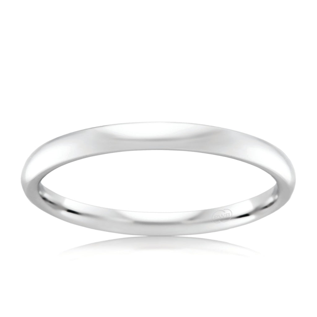 18ct White Gold 2.5mm Wedding Ring - Duffs Jewellers