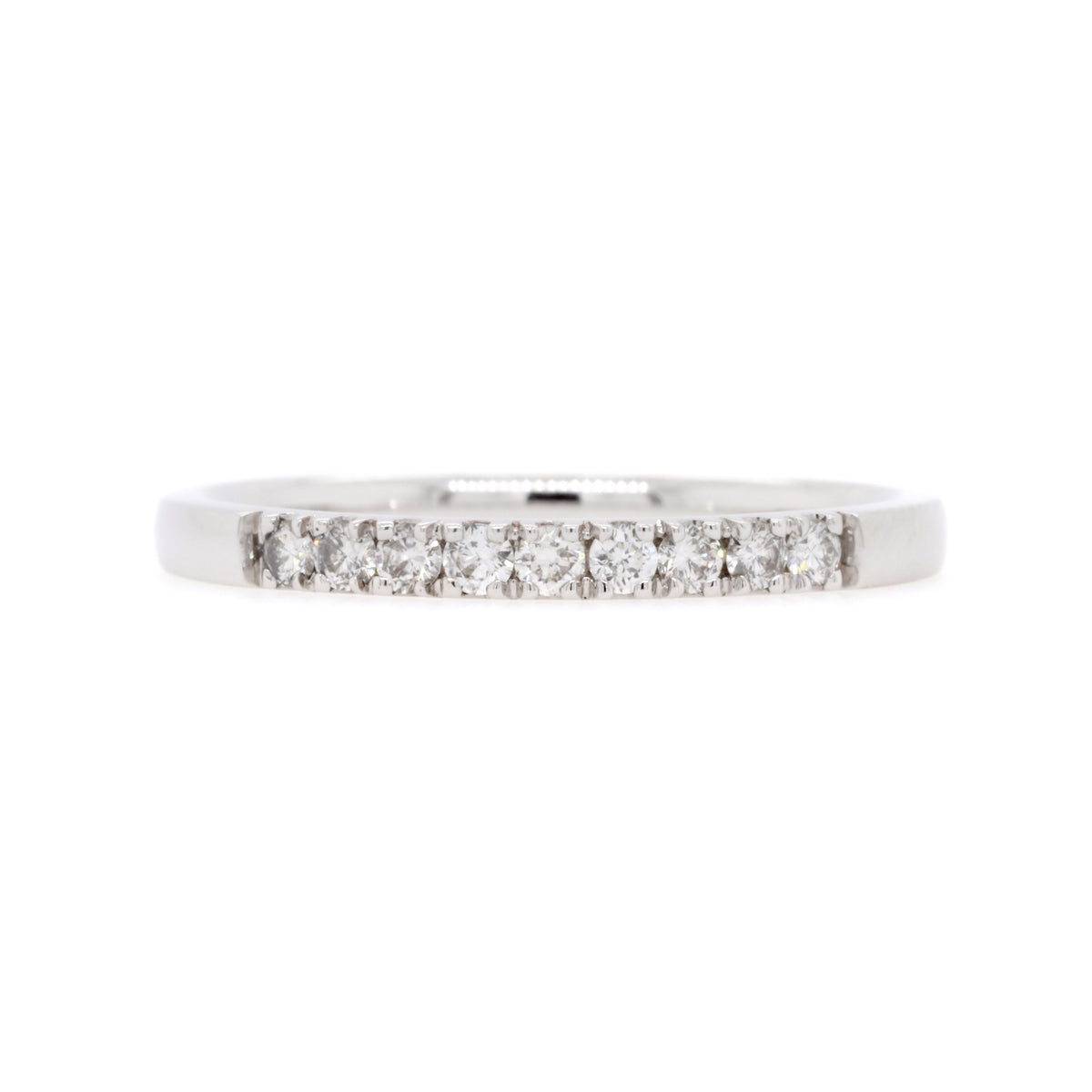 18ct White Gold Diamond Wedding Ring TDW = 0.18ct - Duffs Jewellers