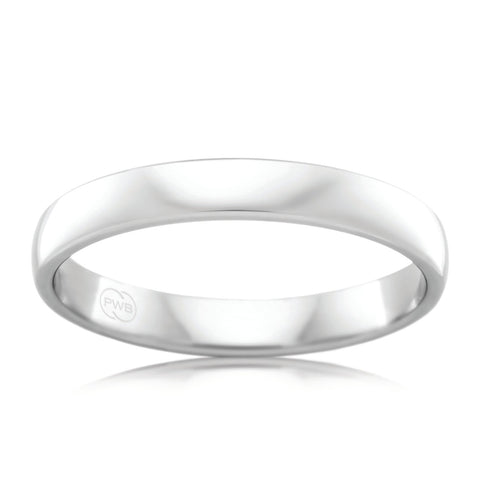 18ct White Gold 3mm Wedding Ring - Duffs Jewellers