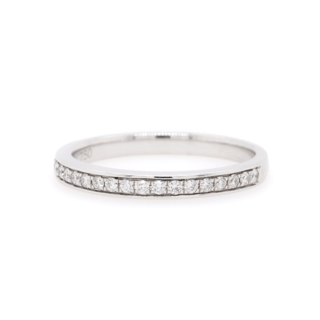 18ct White Gold Diamond Wedding Ring TDW = 0.19ct - Duffs Jewellers