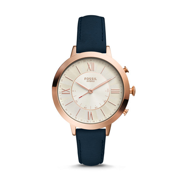 Fossil Q Jacqueline Blue Hybrid Smartwatch - Duffs Jewellers