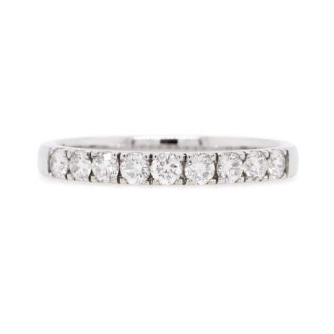 18ct White Gold Diamond Wedding Ring TDW = 0.49ct - Duffs Jewellers