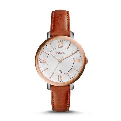 Fossil Jacqueline Brown Analogue Watch - Duffs Jewellers