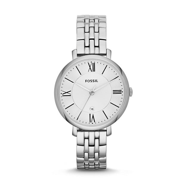 Fossil Jacqueline Silver-Tone Analogue Watch - Duffs Jewellers