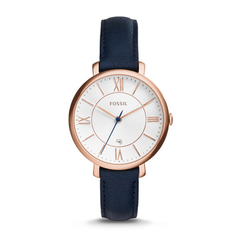 Fossil Jacqueline Blue Analogue Watch - Duffs Jewellers