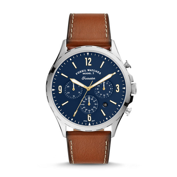 Fossil Forrester Brown Chronograph Watch - Duffs Jewellers