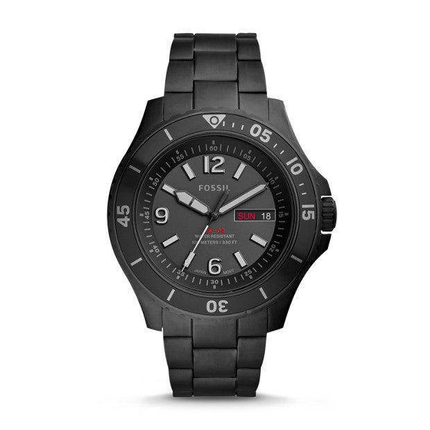 Fossil FB-02 Black Analogue Watch - Duffs Jewellers