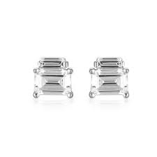 Georgini Emilio White CZ Rose Gold 20Mils Earring - Duffs Jewellers