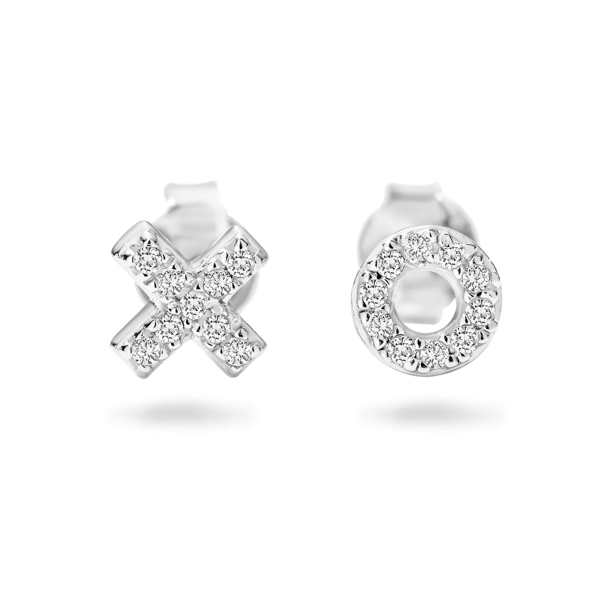 Georgini Kiss Hug Stud - Silver - Duffs Jewellers