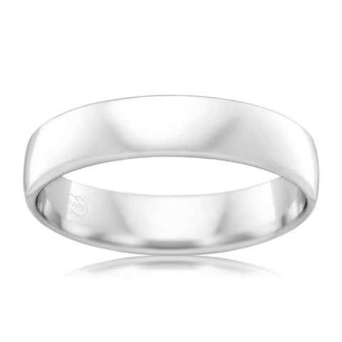9ct White Gold 5mm Wedding Ring - Duffs Jewellers