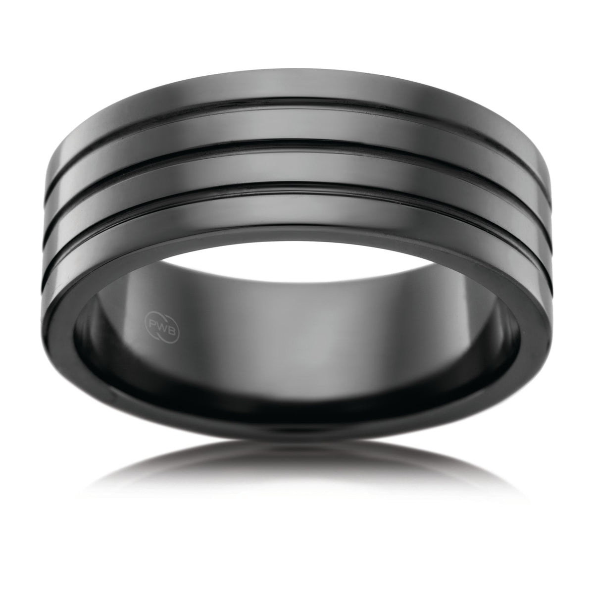 Zirconium 8mm Wedding Ring - Duffs Jewellers