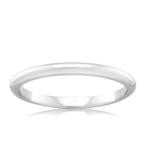 18ct White Gold 2.5mm Wedding Ring - Duffs Jewellers