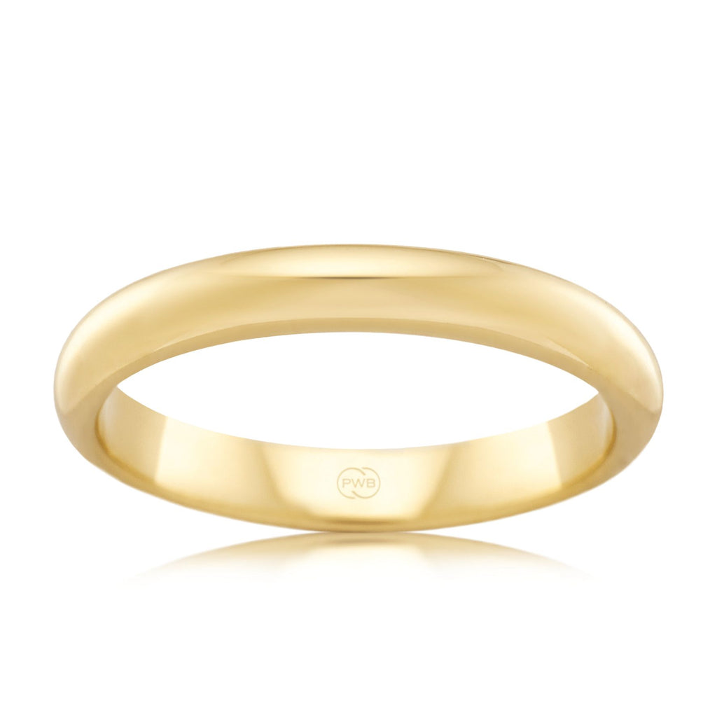 18ct Yellow Gold 3mm Wedding Ring - Duffs Jewellers